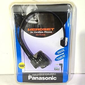 Panasonic Black Cordless Phone Headset with Hands-Free Feature